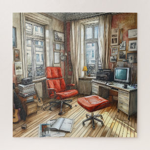 Einzigartiges Aquarell Retro Vintage Farbige