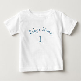 Einzigartiges Baby mit Individuelle Name Nummer Ba T-shirt