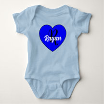Einzigartiges Babyherz mit Name - Monogramm Neugeb