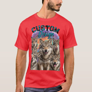 Einzigartiges, benutzerdefiniertes Bootleg-Rap-Fot T-Shirt