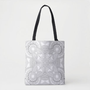 Einzigartiges Blumenkunst-Gekritzel 2 Tasche