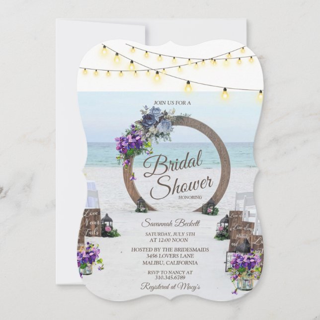 Einzigartiges Brautparty aus Holz mit Arbitrage-Bl (Vorderseite)