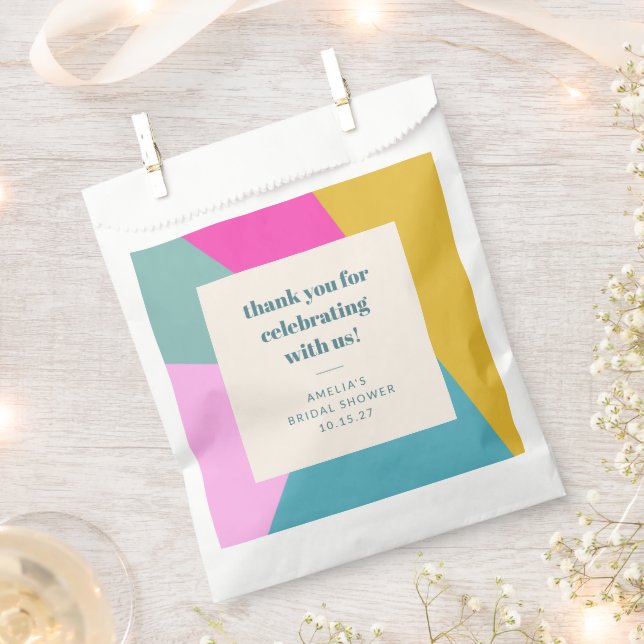 Einzigartiges Brautparty für Farben Geschenktütchen (Ausgeschnitten)