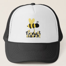 Einzigartiges Bumblebee Doodle Personalisiert Zeic Truckerkappe