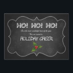 Einzigartiges Chalkboard HO HO HO Xmas Party Einladung<br><div class="desc">Wunderschönes Chalkboard Script "HO HO HO",  Xmas Party Einladung! Verwenden Sie das Tool Anpassen,  um Ihre eigenen Informationen hinzuzufügen! Es ist eine Vorlage,  so können Sie Ihr eigenes Bild hinzufügen.</div>