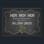 Einzigartiges Chalkboard HO HO HO Xmas Party Einladung<br><div class="desc">Wunderschönes Chalkboard Script "HO HO HO",  Xmas Party Einladung! Verwenden Sie das Tool Anpassen,  um Ihre eigenen Informationen hinzuzufügen! Es ist eine Vorlage,  so können Sie Ihr eigenes Bild hinzufügen.</div>