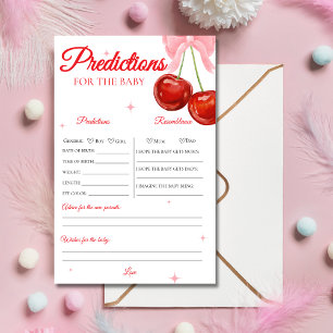 Einzigartiges Cherry Baby Shower Predictions Game