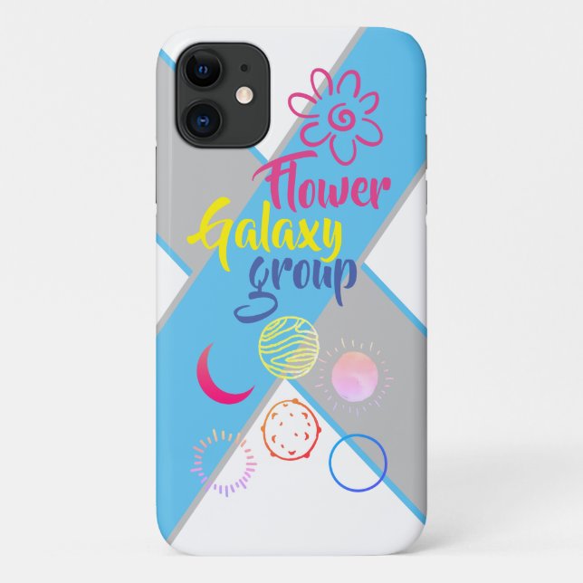 Einzigartiges Design der Blume Galaxy Group Case-Mate iPhone Hülle (Rückseite)