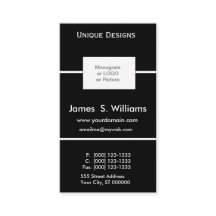 Einzigartiges Design formales Logo für Schwarz-wei