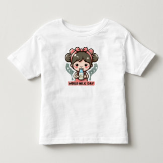 Einzigartiges Design für den Weltmilchtag Kleinkind T-shirt