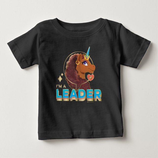 Einzigartiges Design "I m a Leader" Baby T-shirt (Vorderseite)
