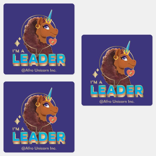 Einzigartiges Design "I m a Leader" Etiketten (Gruppe)