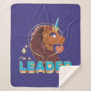 Einzigartiges Design "I m a Leader" Sherpadecke