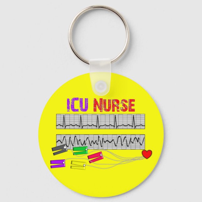 Einzigartiges Design ICU-Geschenke Schlüsselanhänger (Vorderseite)