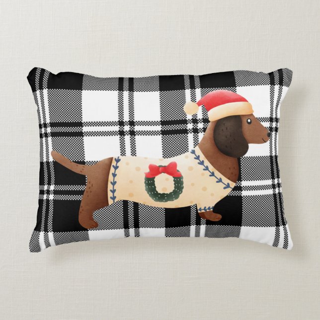 Einzigartiges Design niedlicher lustiger Hund Tart Dekokissen (Vorderseite)