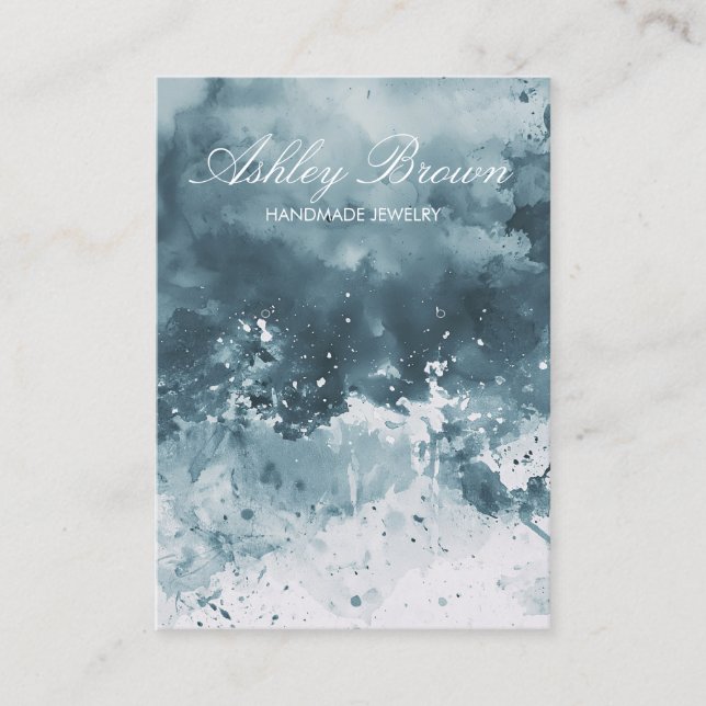 Einzigartiges Display für handgefertigte Schmuckst Visitenkarte (Vorderseite)