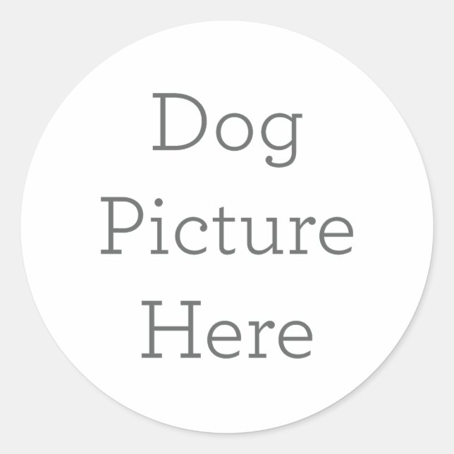 Einzigartiges Dog Picture Sticker Geschenk (Vorderseite)
