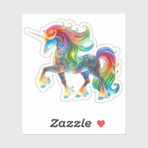 Einzigartiges Einhorn Aufkleber