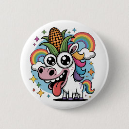 Einzigartiges Einhorn Button