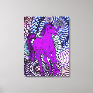 Einzigartiges Einhorn Leinwanddruck