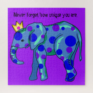 Einzigartiges Elefantenpuzzle