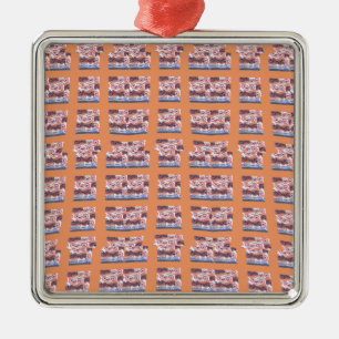 Einzigartiges, elegantes Herz-Gemustertes Kunstwer Silbernes Ornament
