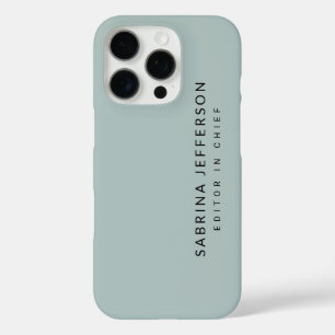 Einzigartiges Elegantes Schlicht Einfaches Minimal iPhone 16 Pro Hülle
