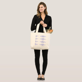 Einzigartiges farbenfrohes Dreiecksmuster und Zita Jumbo Stoffbeutel