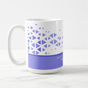 Einzigartiges farbenfrohes Dreiecksmuster und Zita Kaffeetasse