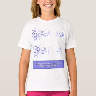 Einzigartiges farbenfrohes Dreiecksmuster und Zita T-Shirt