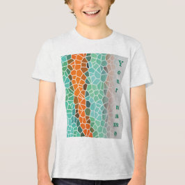 Einzigartiges farbenfrohes Dreiecksmuster und Zita Tri-Blend Shirt