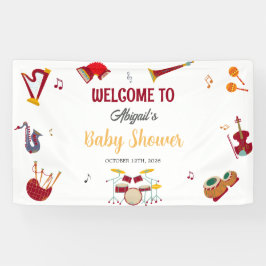 Einzigartiges farbenfrohes Musical Baby Duschgel B Banner
