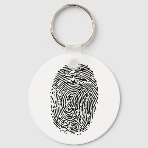 Einzigartiges Fingerabdruck keyholder Schlüsselanhänger