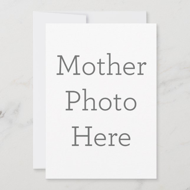 Einzigartiges Foto Einladung (Vorderseite)