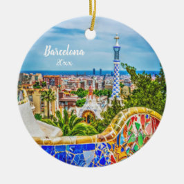 Einzigartiges Foto-moderne Kunst Barcelonas Keramik Ornament