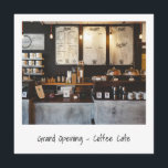 Einzigartiges Foto Restaurant Eröffnung Einladung<br><div class="desc">Einzigartiges und cooles Restaurant oder große Ladenöffnungseinladungen, die das Aussehen eines Retro Instant Fotos nachahmen. Die Vorderseite hat ein Foto Ihres Geschäftssitzes, zusammen mit "Grand Opening" und Ihrem Firmennamen in einem handgeschriebenen Schriftart. Die Rückseite enthält die Veranstaltungsdetails. Ein modernes und minimalistisches Design, das einfach ist und das Bild zum Hauptfokus...</div>