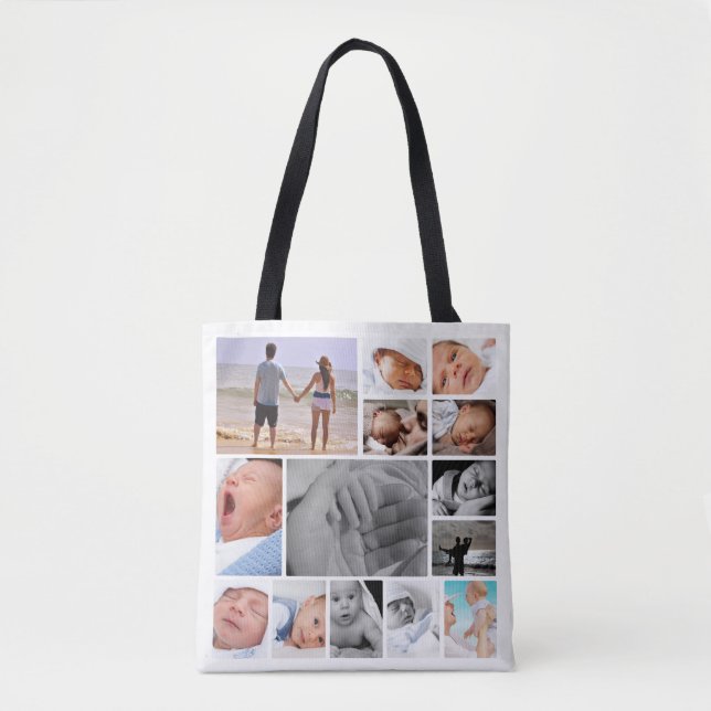 Einzigartiges FotoCollage Personalisiert Tasche (Vorderseite)
