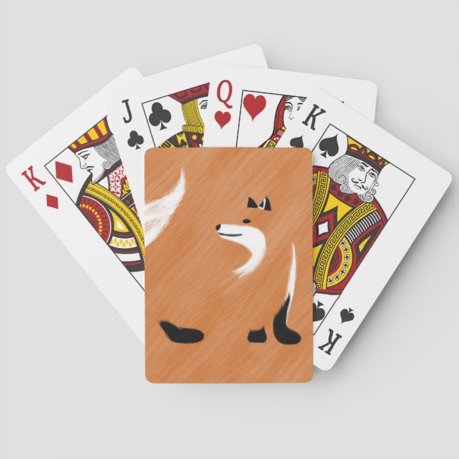 Einzigartiges Fox-Design Spielkarten (Rückseite)