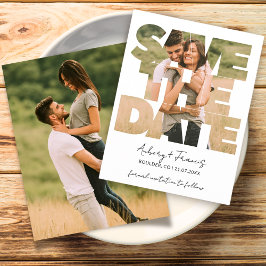 Einzigartiges Fun Foto Save the Date Hochzeitseinl