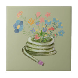 Einzigartiges Gartenbild Grün Blumengeschenk Fliese