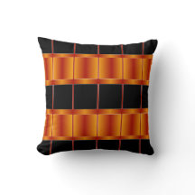 Einzigartiges geometrisches Schwarz-Golden Orange 