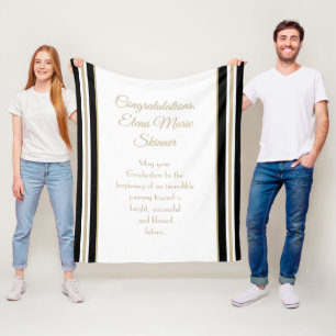 Einzigartiges Geschenk! Abschluss-Decke Fleecedecke