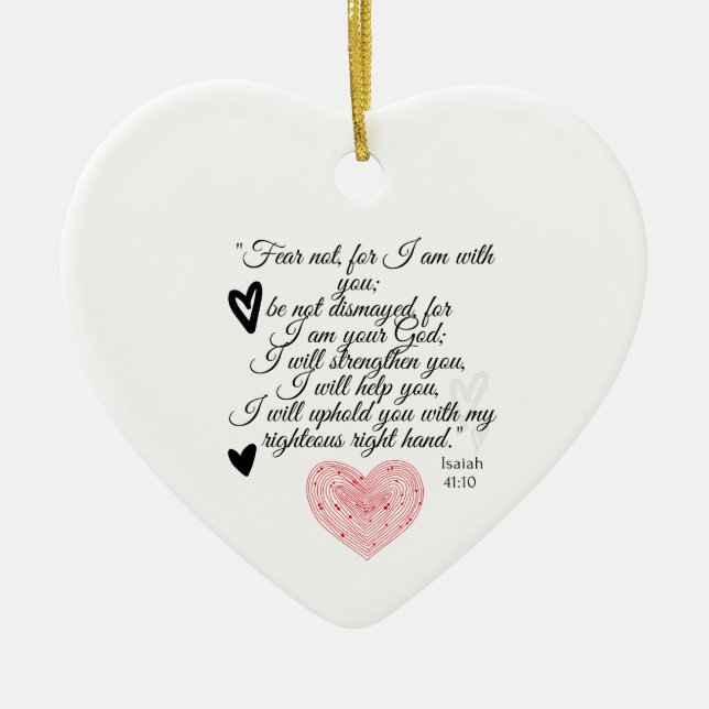 Einzigartiges Geschenk für christliche Freunde ode Keramik Ornament (Vorne)