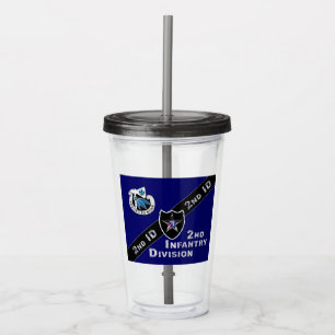 Einzigartiges Geschenk für die 2. Infanteriedivisi Acryltrinkbecher
