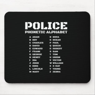 Einzigartiges Geschenk für die Strafverfolgung Pho Mousepad