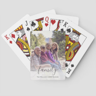 Einzigartiges Geschenk zur Familienzusammenkunft m Spielkarten