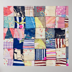 Einzigartiges Gewebe: handgefertigte Decken aus Ba Poster