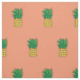 Einzigartiges Gewebe, rosa Ananas Stoff