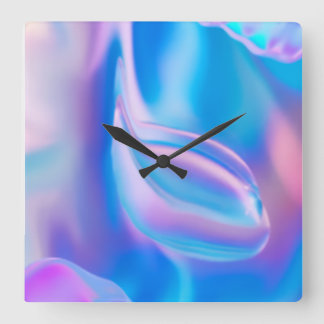 Einzigartiges Glas Quadratische Wanduhr
