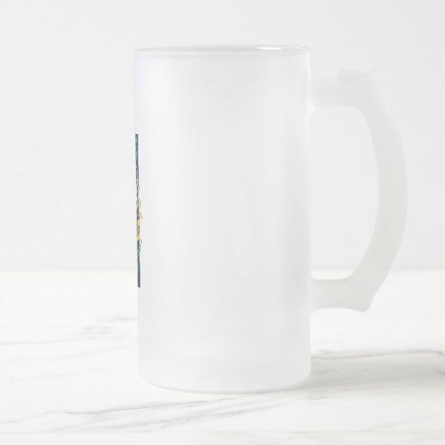 Einzigartiges Glasdesign Mattglas Bierglas (Rechts)